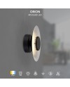 ORION * APLIQUE LED 8W 3000K NEGRO